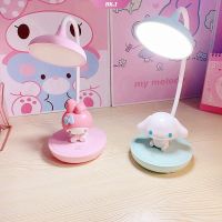 ┇۩◈ Sanrio Hellokitty Mymelody Kuromi Cinnamoroll Desk Lamp Desktop LED Learning Three-speed Light Touch Reading Light Bedside Lamp