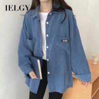 IELGY เสื้อสักหลาดผู้หญิง,เสื้อหลวมสไตล์เกาหลีแขนยาว