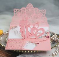 HOT 10pcs Pop Up Bride amp; Groom Wedding Invitations Card With Cards Envelope Anniversary Mariage Favors Supplies