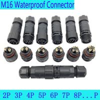 IP68 Waterproof Wire Connector Electrical Cable 2 3 4P Outdoor Plug Socket Waterproof Straight Connector Quick Screw Connection Electrical Connectors