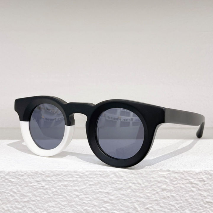 thickened-acetate-sunglasses-242-round-black-white-original-quality-classical-men-fashion-eyeglasses-women-glasses-with-case