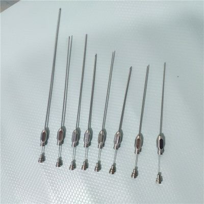 8Pcs Face Fat Needle Cannula With Cleaning Facial Fat Filling Graft Transplantation Cannulas Liposuction Needles