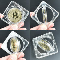 ชุบทอง Bitcoin Bit Coin พร้อม Spin Case Litecoin Ripple เหรียญโลหะที่ระลึก-iodz29 shop