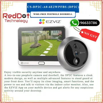 Ezviz DP2 Wire-Free Peephole Doorbell (CS-DP2-A0-6E2WPFBS)