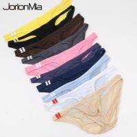 【YF】☊  5pcs Mens Briefs Soft Breathable Silk Hot Hips Up Transparent Jockstrap Colorful Undies Cueca E-043