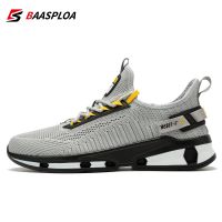 Baasploa Lightweight Running Shoes For Men 2023 Casual Men 39;s Designer Mesh Sneakers Lace Up Male Outdoor Sports Walking Shoe