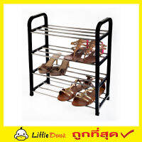 4 Tier shoe rack ชั้นวางรองเท้า สแตนเลส 4 ชั้น ชั้นวางของ  L42xW20xH68 cm ชั้นวางหนังสือ ชั้นวางเอกสาร ชั้นวางสินค้า ชั้นวางของผนัง ชั้นวางT0426