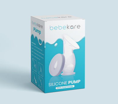 bebekare - PUMP Silicone Breast Pump, Milk Collector - กรวยปั้มนมซิลิโคน มาพร้อมฝาปิด