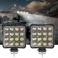 [ANYA Auto Parts] 2Pcs 6000K รถ12V 48W LED Offroad Work Light Bar 4X4ไฟหน้ารถแทรกเตอร์สปอตไลท์สำหรับ SUV ATV รถจักรยานยนต์รถบรรทุกหลอดไฟอัตโนมัติ