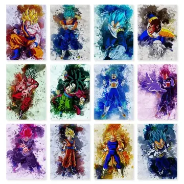 Vintage Posters Peripheral Anime Dragon Ball Z Picture Art Black