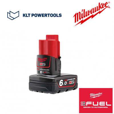 Milwaukee M12™ แบตเตอรี่ขนาดความจุ 6.0 แอมป์อาวว์ M12™ 6.0Ah Battery