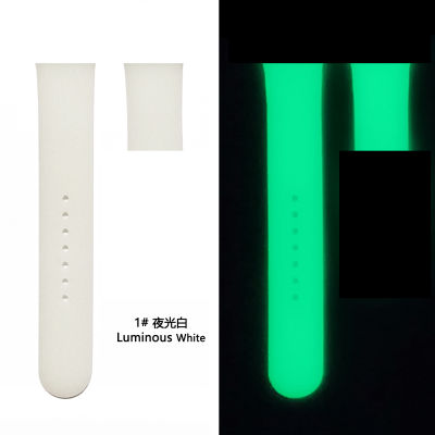Tschick Glow in The Dark Band For Apple Watch 38mm 42mm, Silicone Watch Strap Fluorescence Band for iWatch Band Series 543