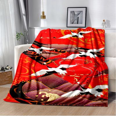 （in stock）Chinese style throw blanket, super soft and warm cartoon blanket, used for travel beds, bed sheets, sofa blankets, gifts（Can send pictures for customization）