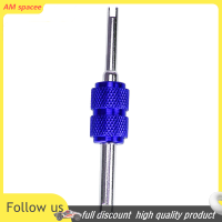 ? AM วาล์วแกนประแจไขควงอลูมิเนียมอัลลอยด์วาล์วแกนประแจยาง Remover Installer Double HEAD Valve Core Car Air conditioning Repair Tools