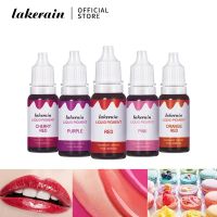 Lakerain 10ml liquid pigment diffusion handmade epoxy resin dye ink lip gloss diy cake making（1 20colors）