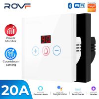 ◄✳ Tuya Smart 4400W 20A Power Monitor With 10-90 Min Timer WiFi Boiler Switch Water Heater Air Conditioner EU UK Voice Works