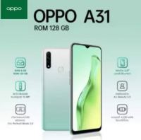 OPPO A31 แรม 8GB รอม 256GB หน้าจอHd 6.5 นิ้ว แอนดอย 9.0 แบตเตอรี่ 4230 mAh อุปกรณ์ครบชุด