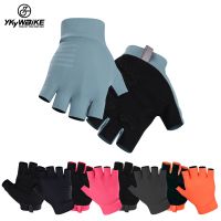 hotx【DT】 Accessories Cycling Gloves Half Mens Womens Shockproof MTB Soft 자전거 장갑