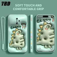 เคสโทรศัพท์ YBD สำหรับ Vivo S1 Pro 1920ลายตัวการ์ตูนน่ารักฝาปิดเคสซิลิโคนของเหลวที่มีรูปแบบด้านข้างและฟรีสายคล้อง