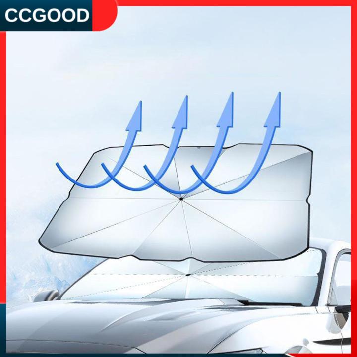 ccgood-กระบังหน้ารังสียูวีม่านบังแดดที่บังแดดหน้ารถยนต์สำหรับรถกระบะซีดานรถบรรทุก