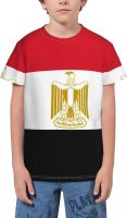 Egypt Flag T- Shirt Short Novelty for Boys and Girl