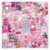 100PCS/set Y2K millennium stickers Barbie pink decorate laptop luggage ledger toys Waterproof stickers