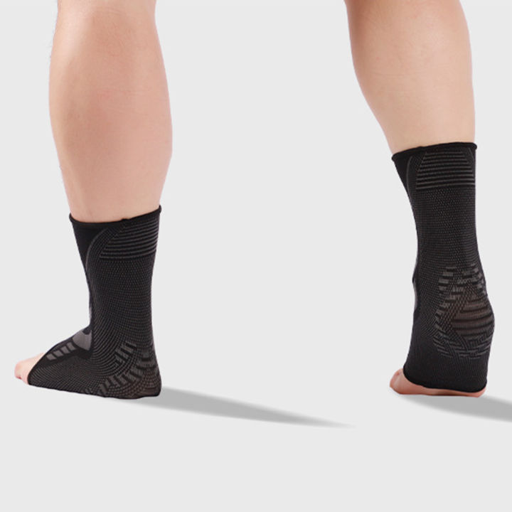 ซึมซับเหงื่อรัดข้อเท้าป้องกันการลื่นผ้ายืดป้องกันข้อเท้า1ชิ้น-ร่วมสนับสนุนรัดข้อเท้าประสิทธิภาพสูงทนต่อการปวดระบายอากาศได้ดีสนับสนุนข้อเท้ากีฬาเหงื่อ