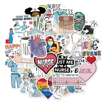 10/50PCS/pack Doctors Nursing Nurse Cute Angel Graffiti Stickers