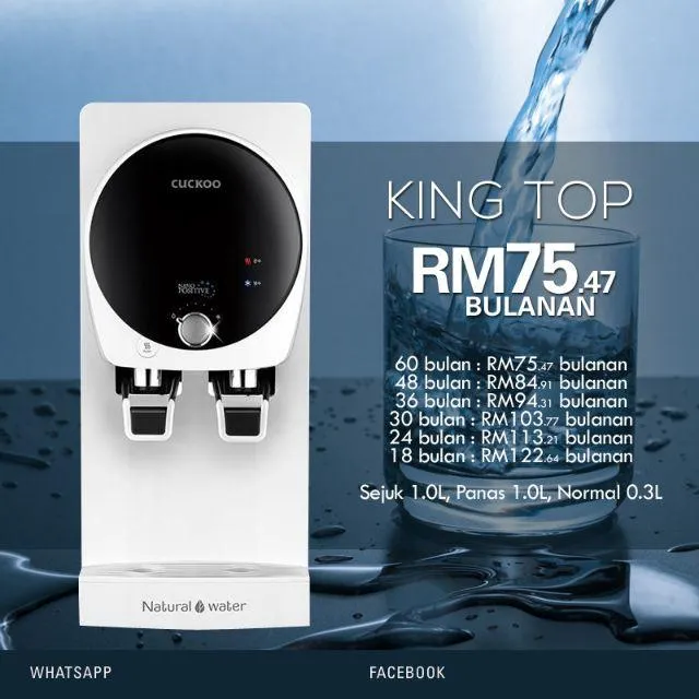 Cuckoo Water Purifier King Top Cp Kn501hw Lazada