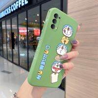 Yiเวปไซต์สำหรับ OPPO Reno 4 4G 5G Reno 4 Pro 4G 5G เคสการ์ตูนโดราเอมอนแมวด้านข้างเคสโทรศัพท์ขอบสี่เหลี่ยมเคสซิลิโคนกันกระแทกด้านหลังเคสกล้องป้องกันแบบนิ่ม