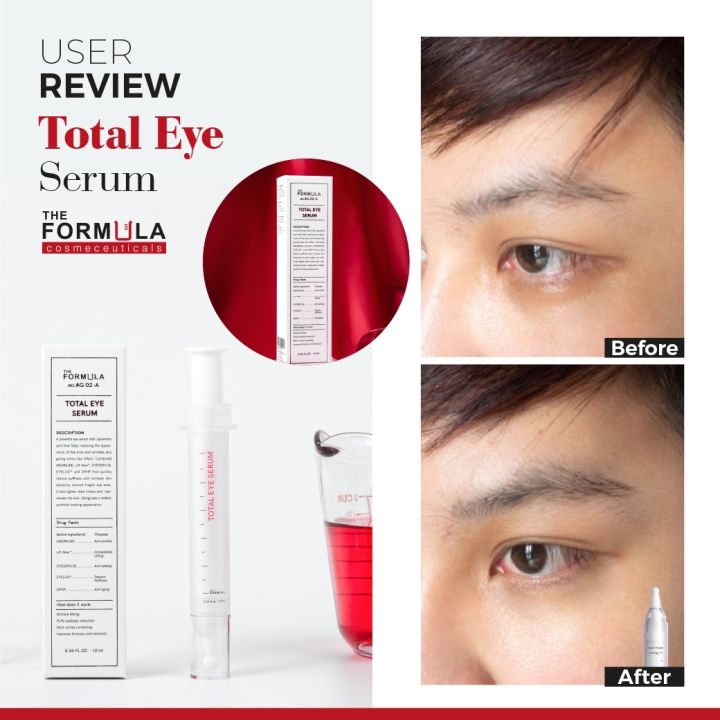 สินค้าขายดีมาก-the-formula-total-eye-serum-10-ml-ครีมทารอบดวงตา-ครีมทาใต้ตา-ลดตาคล้ำถุงใต้ตาและริ้วรอยรอบดวงตา