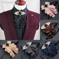 卐▽ Bow Tie Collar Black Rhinestone Mens Wedding Groomsman Luxury British Boy Business Suits Flower Dress Shirt Bowtie Butterfly