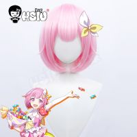 Ootori Emu Cosplay Wig Project Sekai Colorful Stage Cosplay Hsiu Pink Short Hair+Free Brand Wig Cap