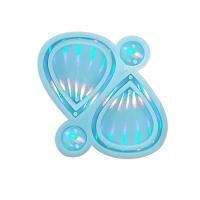 Holographic Light and Shadow Epoxy Resin Silicone Mold DIY Holographic Earring , B