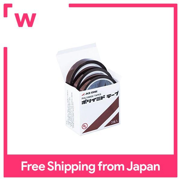アズワン ポリイミドテープ 0.069mm×19.0mm×33m WS-190069-3 (1-3993-06)