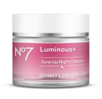 No7 Luminous+ Tone Up Night Cream 50ML/ นัมเบอร์เซเว่น ลูมินัส พลัส โทน อัพ ไนท์ ครีม 50มล.