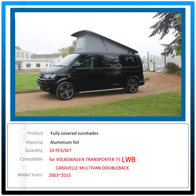รถฝาครอบ Sunshades สำหรับ VW Volkswagen Transporter Caravelle Multivan Doubleback T5 LWB 2003 ~ 2015 2010รถ Visor อุปกรณ์เสริม