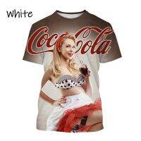 Summer fun Cocoa Color and Pepsi 3D printed T-shirts fashion poster girl fashion t-shirts