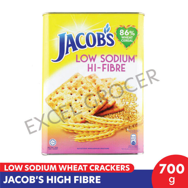 Kraft Jacob's High-Fibre Low Sodium Wheat Crackers 700g | Lazada