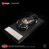 Time Micro Bburago 1:64 Bugatti DIVO New Colour Black Blue Diorama Car Model Miniature Carros sileiros Toys Free Shipping