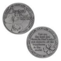 【CC】♈  Father Coin Collectible Plated Souvenir Best Dad In The Commemorative