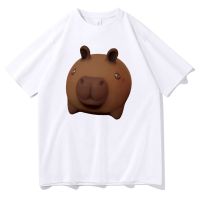 Funny Capybaras Chibi Cute Aesthetic Art Graphic Print Tshirt Men Casual Loose T-shirts ed T Shirts Male Streetwear XS-4XL-5XL-6XL