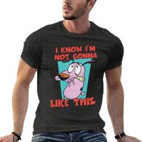 Courage Cowardly Dog I Know I 39;M Not Gonna Like This Oversize T-Shirts Printed Mens Clothing Short Sleeve Streetwear Big Size Top