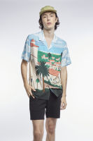 ESP เสื้อเชิ้ตฮาวายลายกราฟิก ผู้ชาย | Graphic Print Hawaiian Shirt | 3753