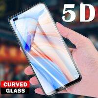 [Electronic film] 5D เต็มฝาครอบกระจกกันรอยหน้าจอสำหรับ OPPO Reno6 Reno5 Reno4 Reno3 Pro บวก A F Z Lite SE แกร่งฟิล์มป้องกัน