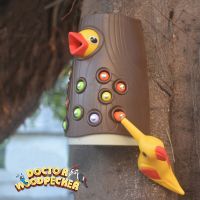 Montessori Educational Toys for Children Woodpecker Catch Worms Toy Toddler Kids Magnetic Games for Babi Development Busy Board