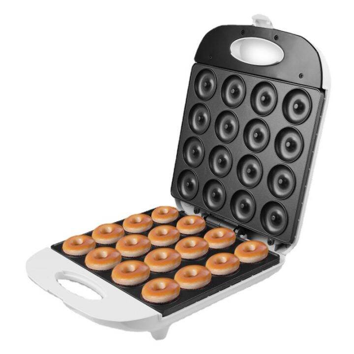 เครื่องทำโดนัท-ทำโดนัทได้ครั้งละ-16-ชิ้น-donut-maker-เครื่องอบขนม-โดนัท-เตาอบโดนัท-เครื่องทำโดนัทจิ๋ว-16-หลุม-เครื่องทำโดนัทมินิ-เครื่องทำโดนัทไฟฟ้า-เครื่องทำขนม-แม่พิมพ์เคลือบ-non-stick-ขนมไม่ติดเตา-