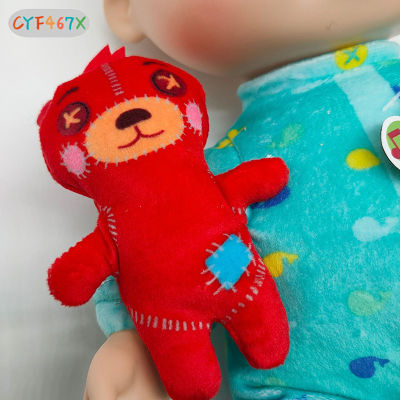 ของเล่นผ้ากำมะหยี่นุ่มสำหรับทารกตุ๊กตาเจเจก่อนนอนมีเสียงดนตรี CYF พร้อมหมอนขนาดเล็กตุ๊กตาหมีขนนุ่มของเล่นสำหรับเด็กทารก
