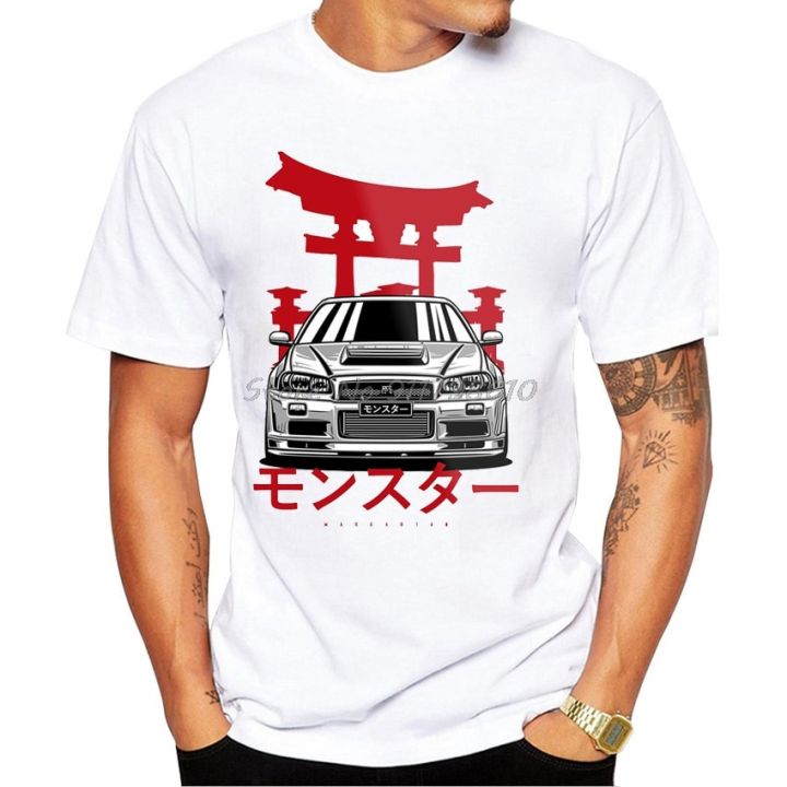 Cheap Japanese Monster Car Graphic Tees On Sale