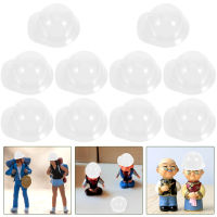 UEETIQ【Hot Sale】 10pcs Miniature Safety Helmet รุ่นโมเดล Mini Construction Hat Decor Helmet ที่ใช้กันอย่างแพร่หลาย